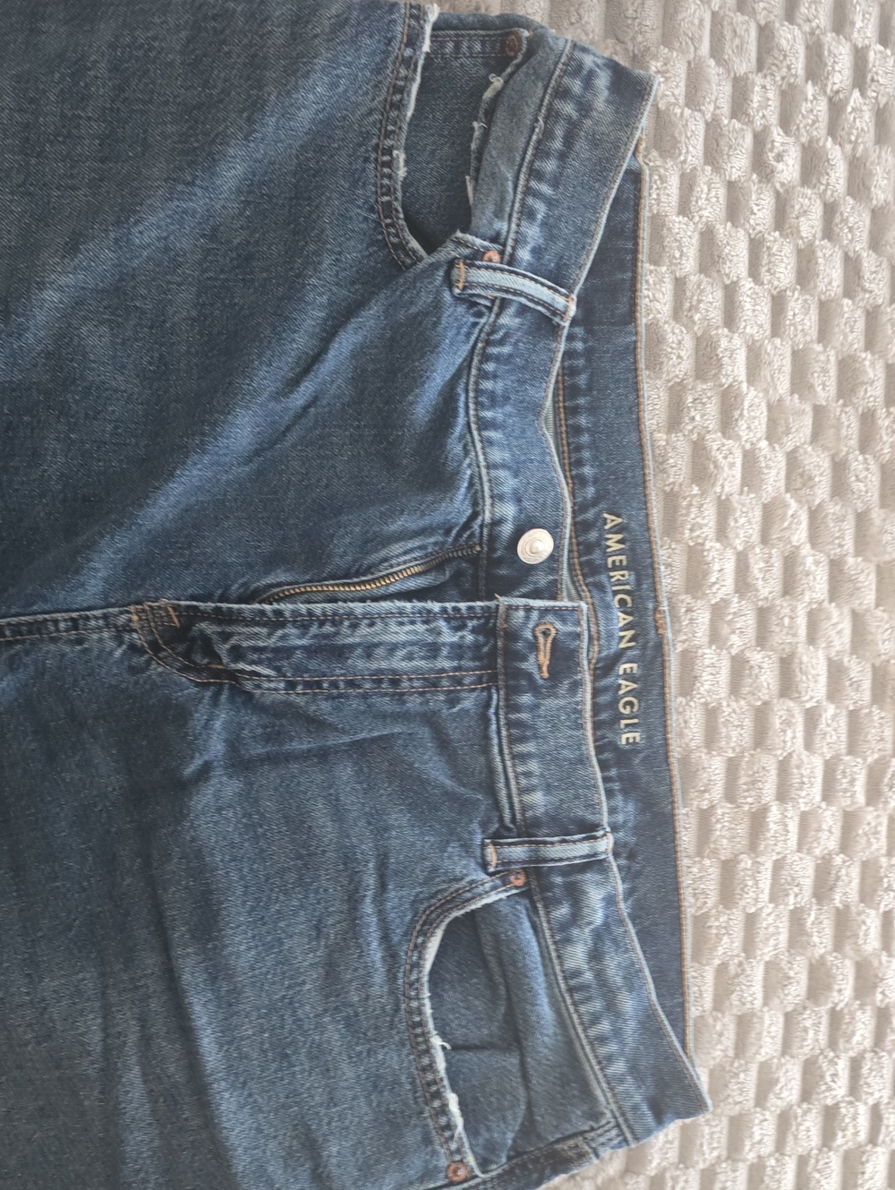American Eagle Outfitters Dark Blue High-Rise Women's Jeans
